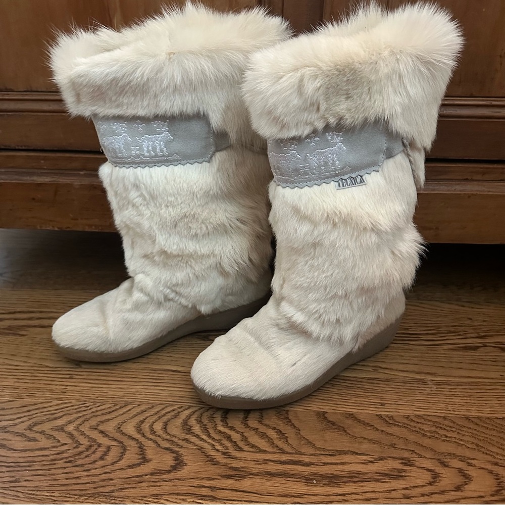 Furry White Winter Tecnica Boots